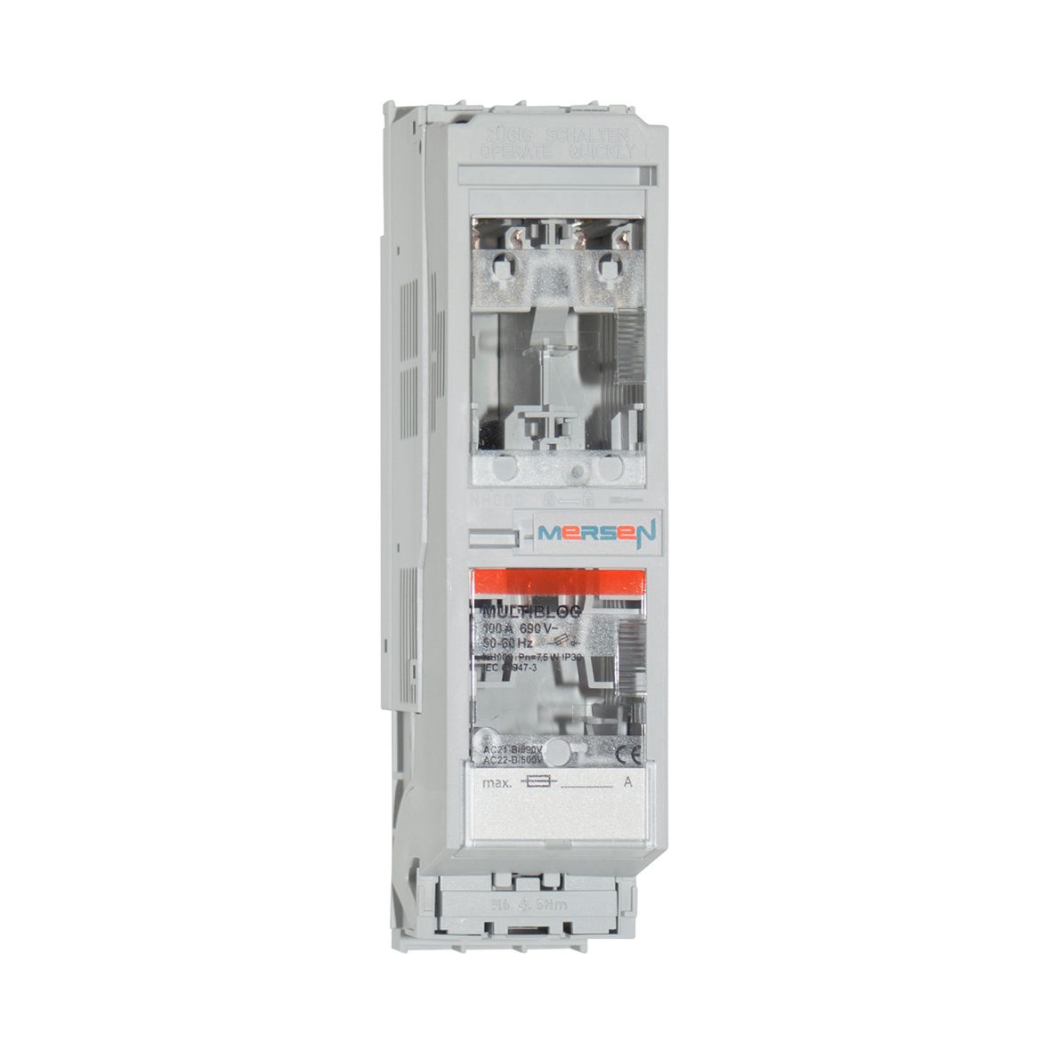 L1023050 - MULTIBLOC 000.RST8, 000 / 100A, 3-pole for MULTIFIX 60, top terminal